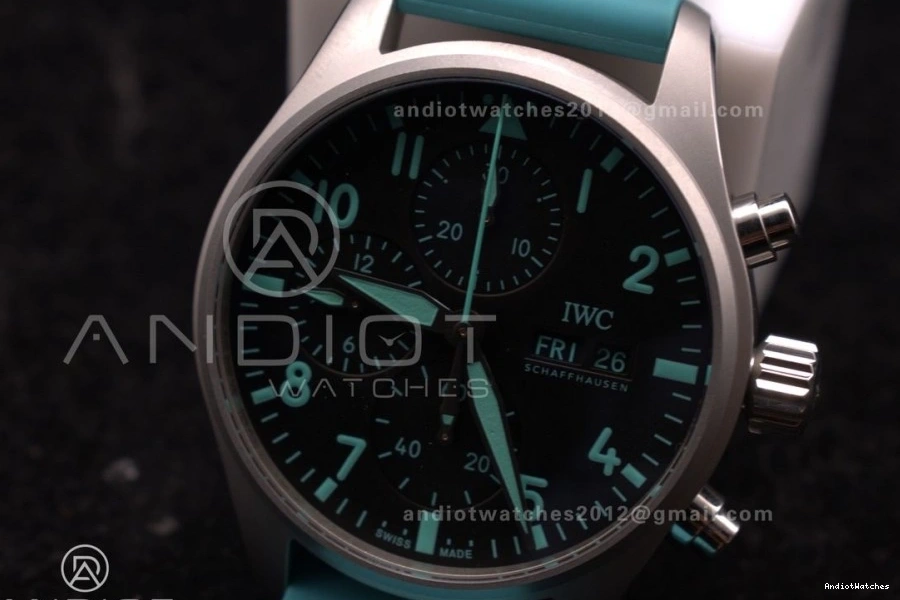 2023 TEAM FORMULA IW388106  IWC ONE TW Petronas  1:1 Green Mercedes-AMG Best Durable 496 Chronograph Factory 0822